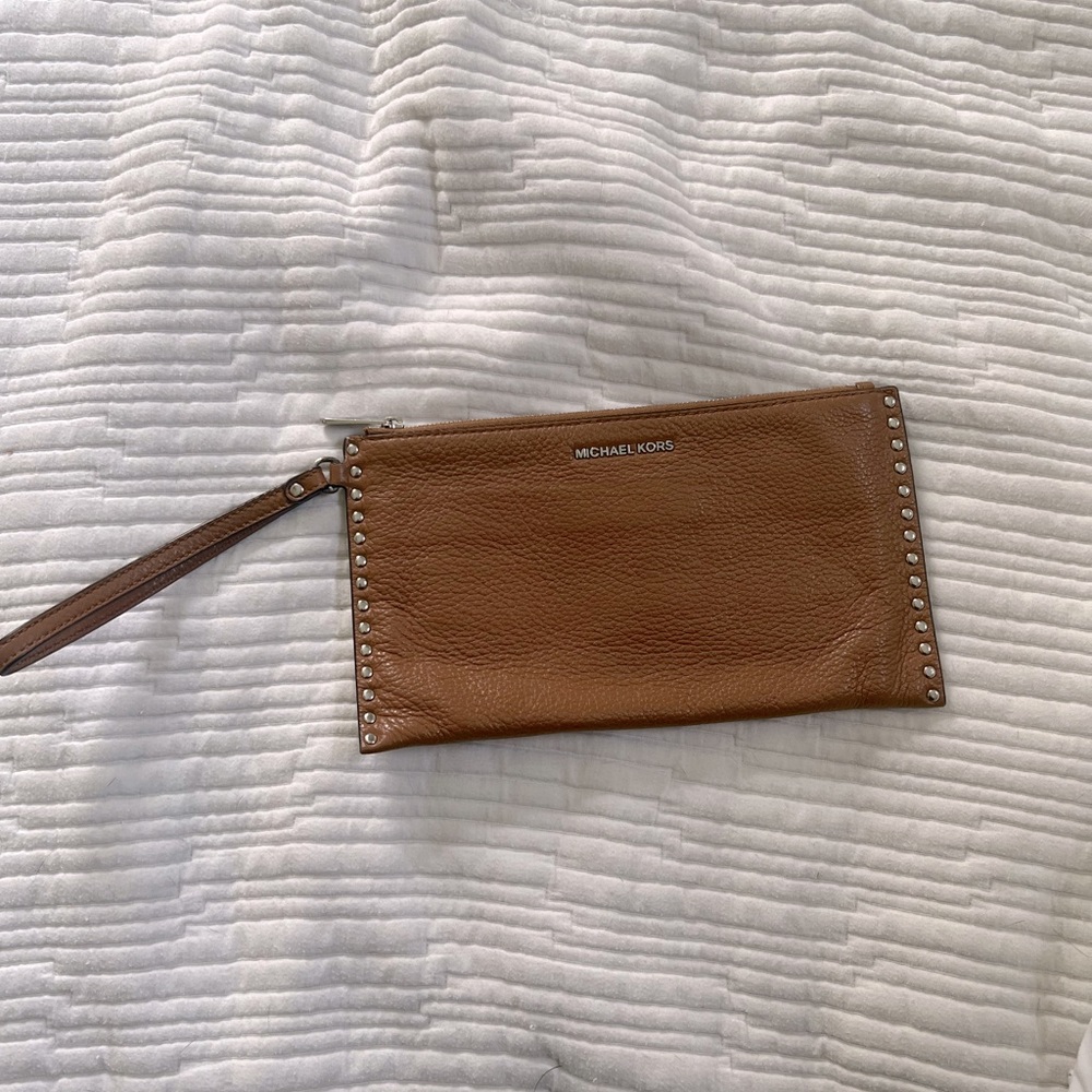 Michael Kors leather clutch